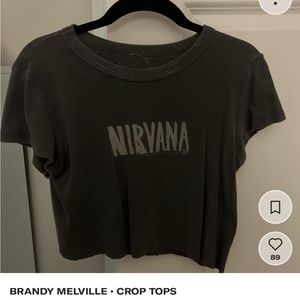 brandy melville cropped shirt